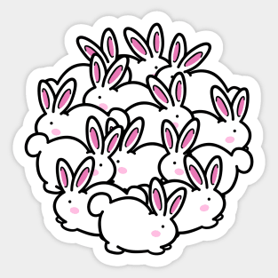 A Bunch of Bunnies Sticker